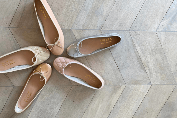 Beige ballet pumps shop