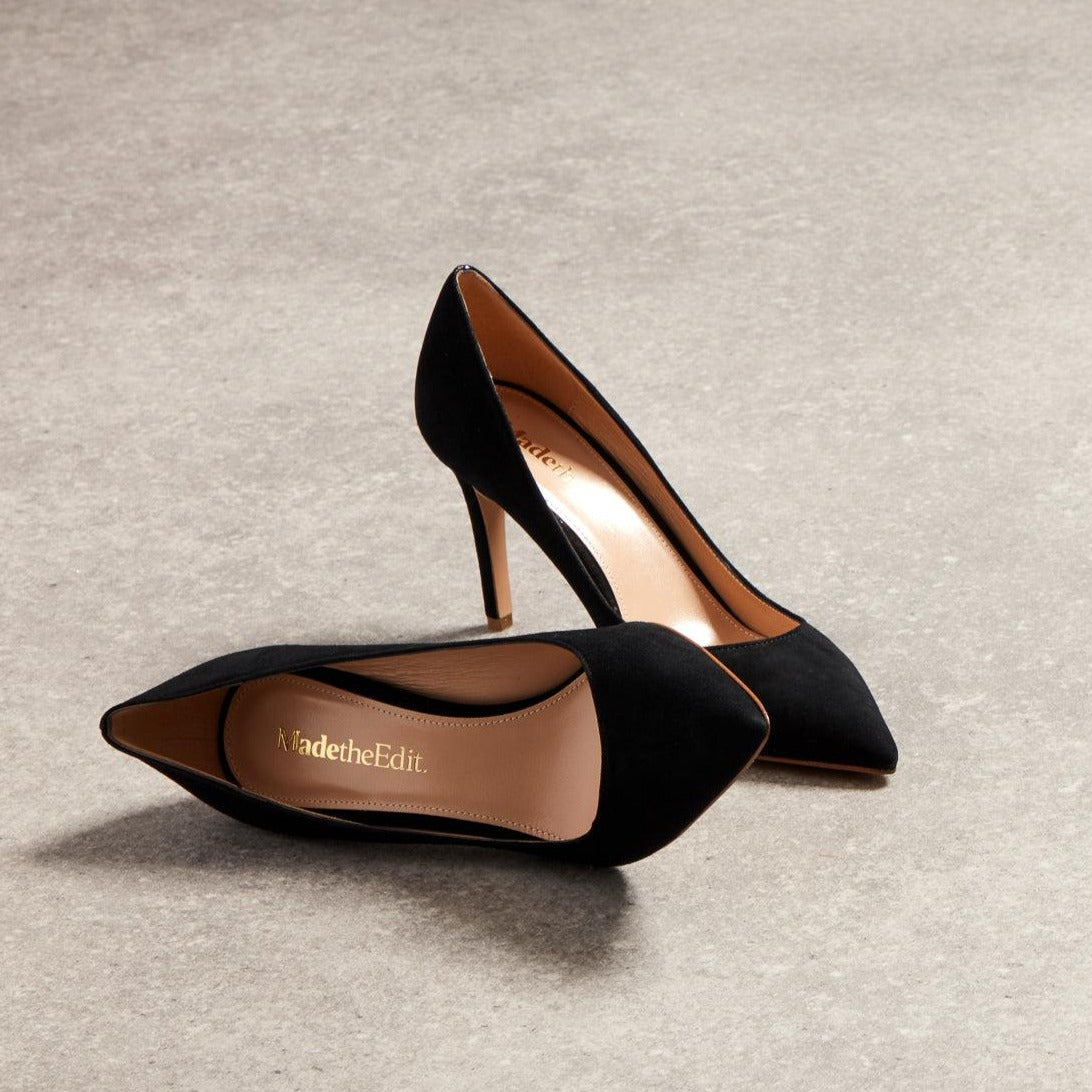 Nataly Black suede heel