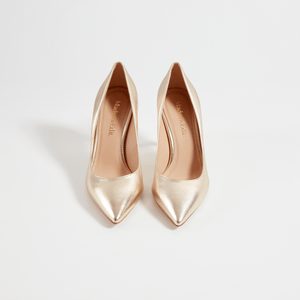 Nataly gold metallic heel - MADE THE EDIT