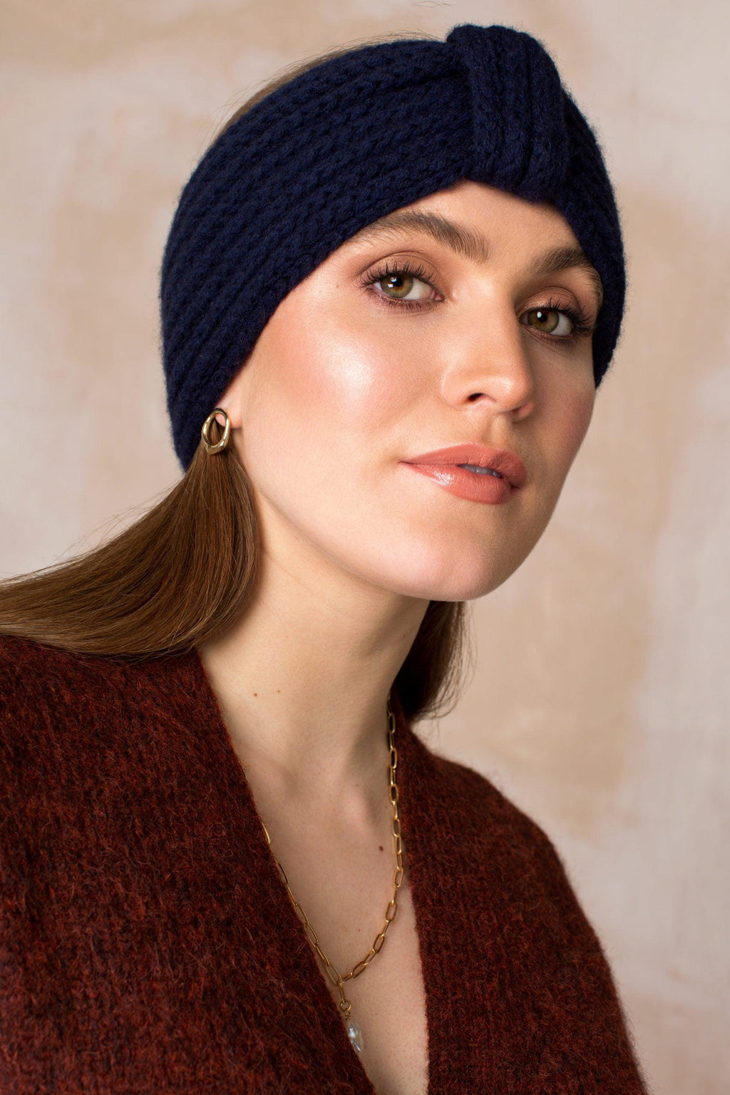 navy-cashmere-earwarmer-made-  display picture 1