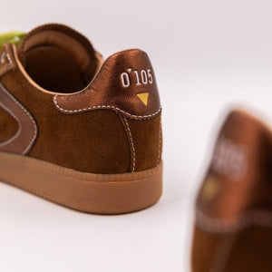 brown suede sneaker