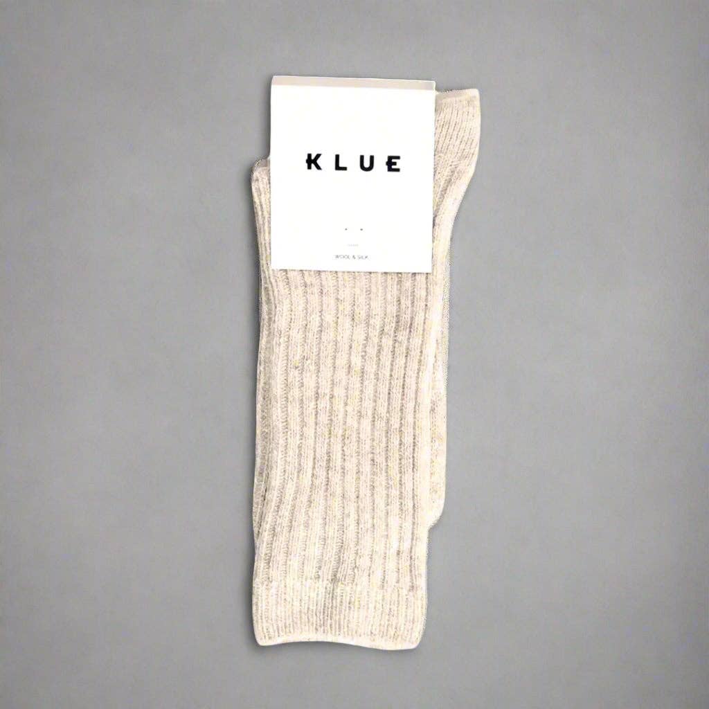 Silk and Wool oatmeal socks