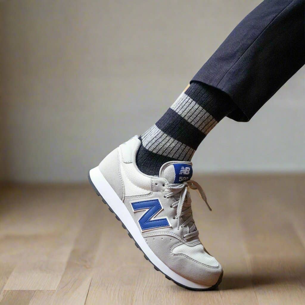 KLUE navy and grey socks | Unisex 41-46