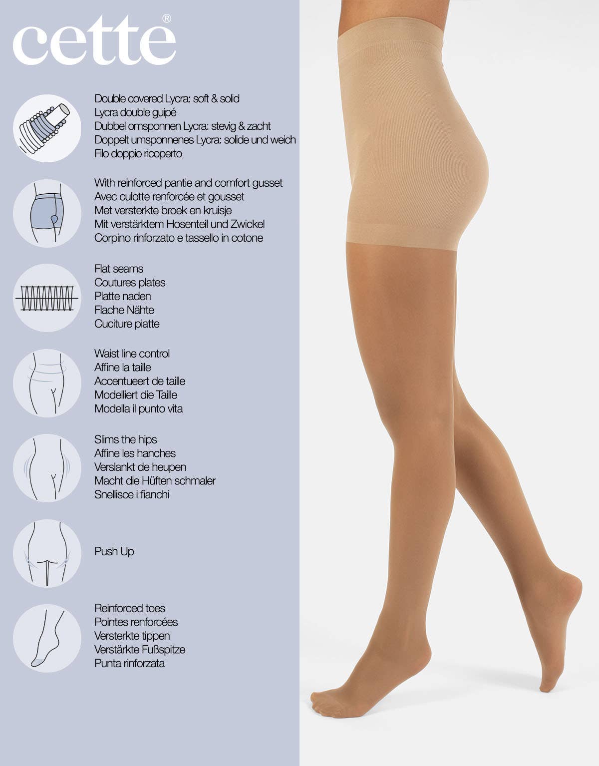 Seattle Sheer Shaping tights - 30 denier