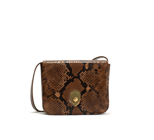 Anonymous Copenhagen Nielle Brown snake-print bag