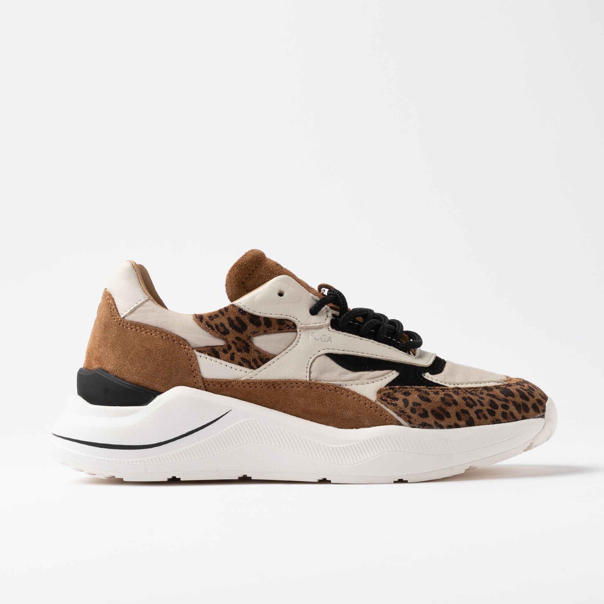 D.A.T.E Fuga Animalier Leopard Print sneaker