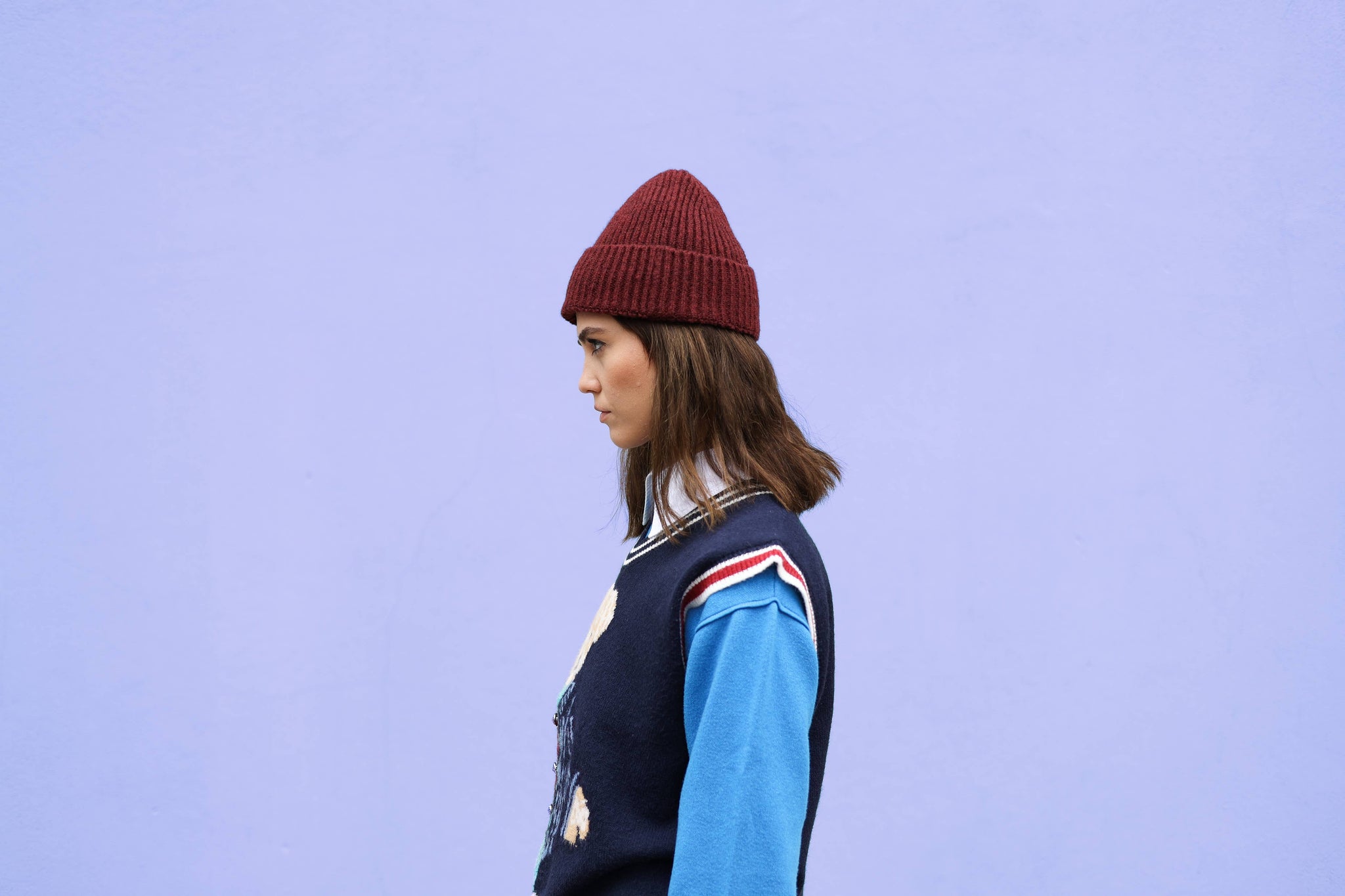 Klue Soft Burgundy Beanie