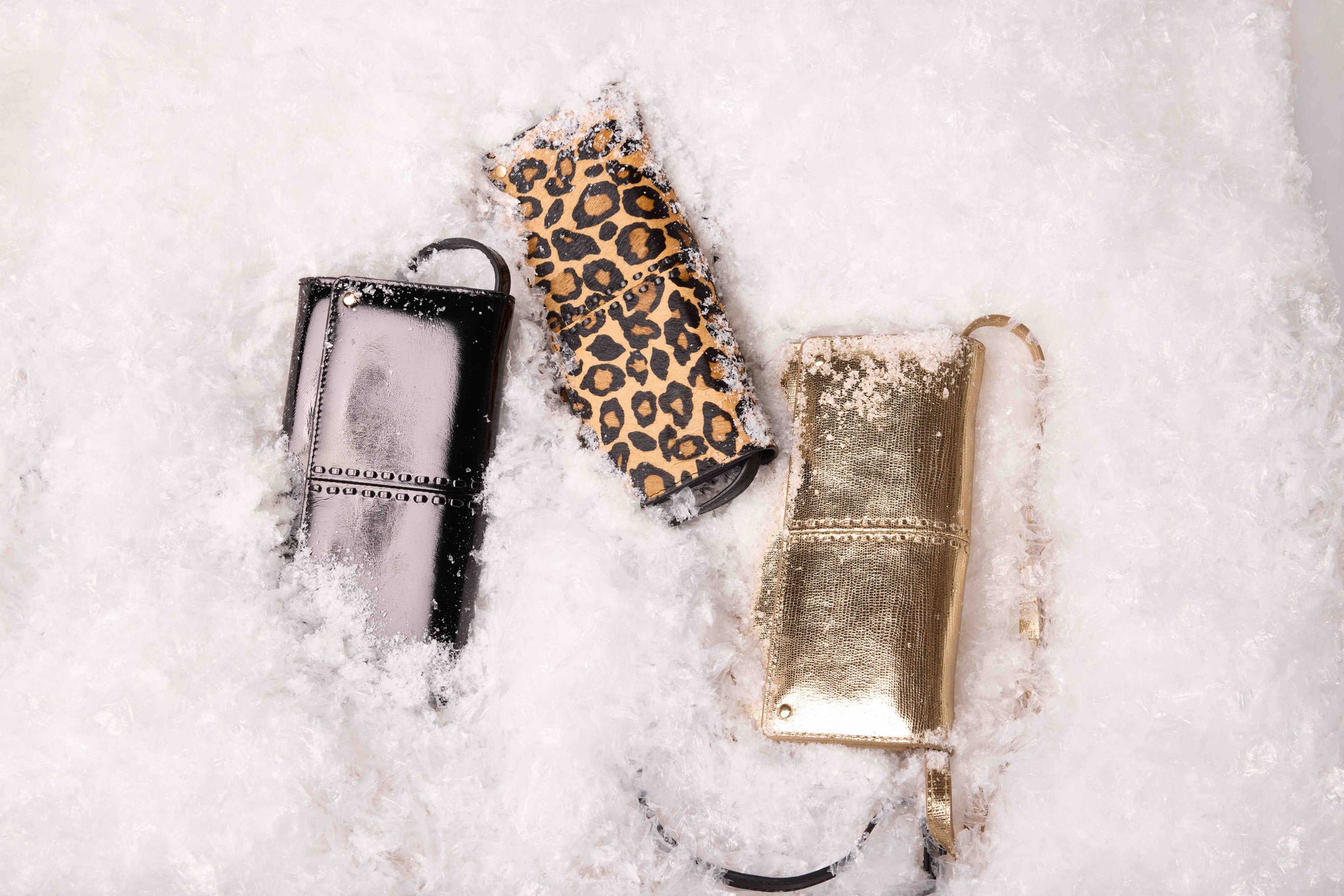 Gina gold clutch and crossbody bag
