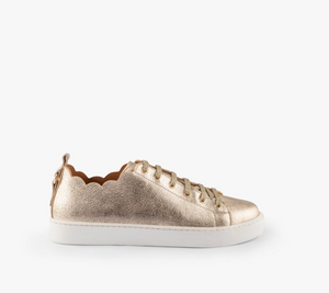 Maison Toufet Julie Scallop Soft Gold Sneakers