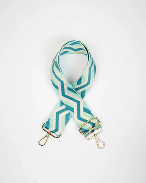 Cassette-Rhyme Adjustable Strap for Handbags Parliament Blue: Black