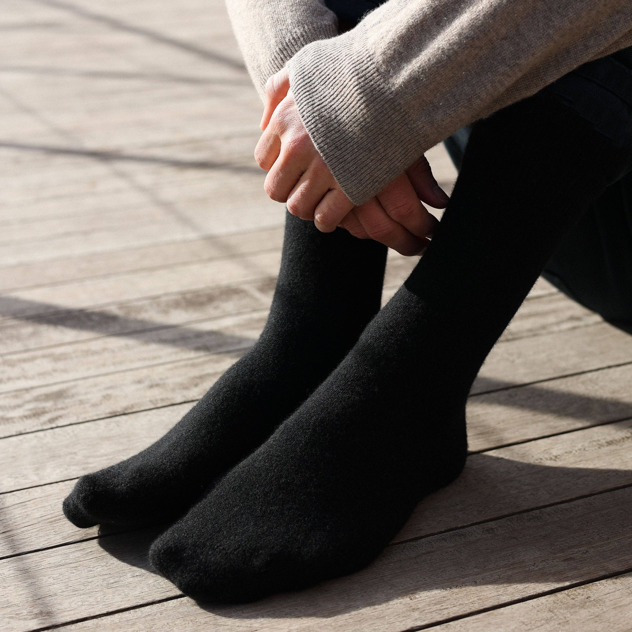 KLUE plain merino Wool socks