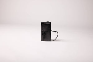 BLACK PATENT LEATHER POUCH GINA