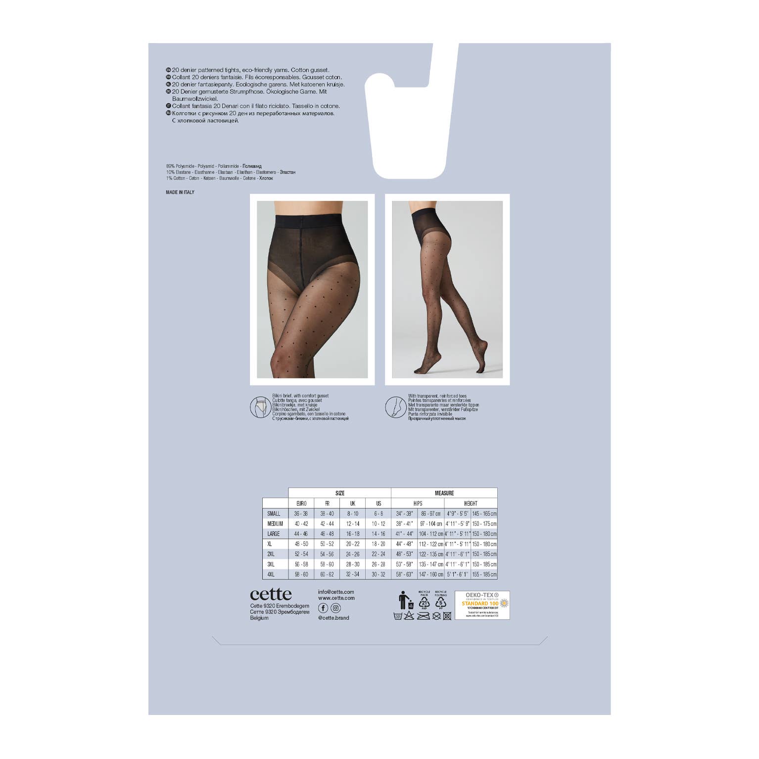 Polka Dot Sheer Tights - Black