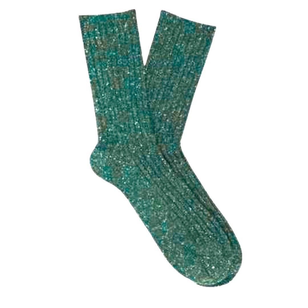 KLUE Silk and Wool Dark Green socks