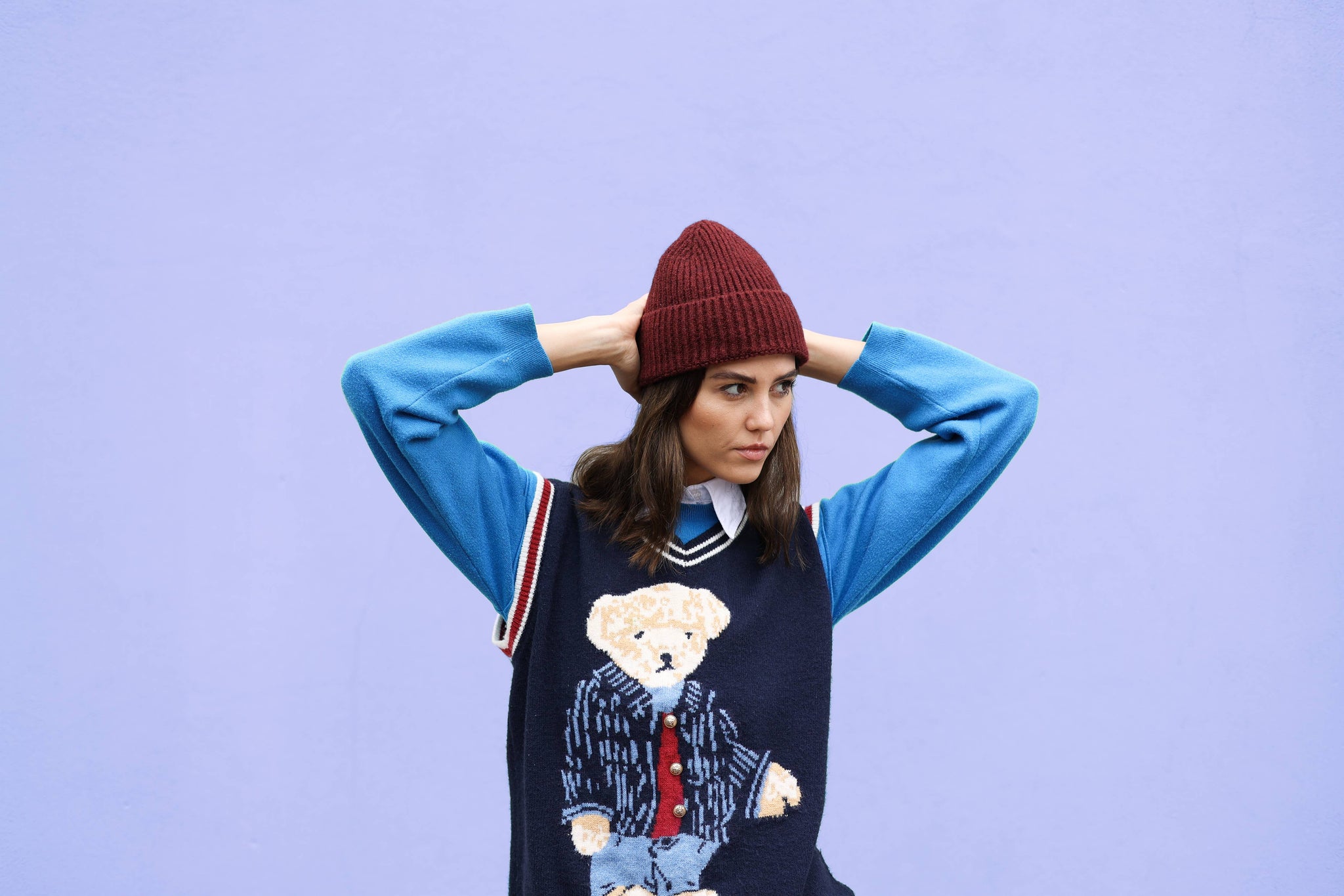 Klue Soft Burgundy Beanie