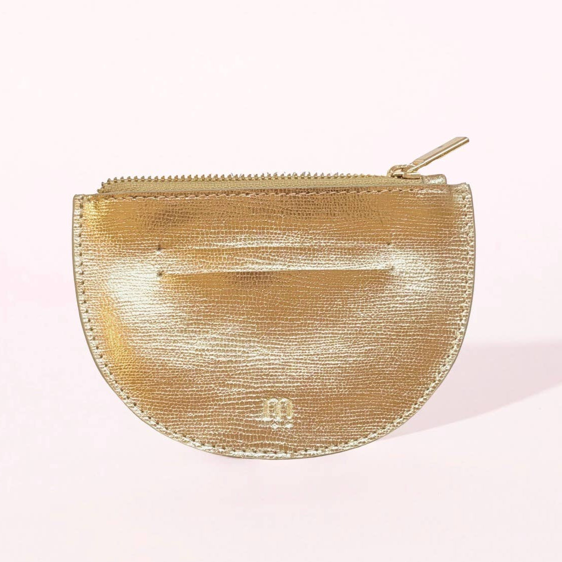 Simone gold leather wallet