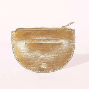 Simone gold leather wallet