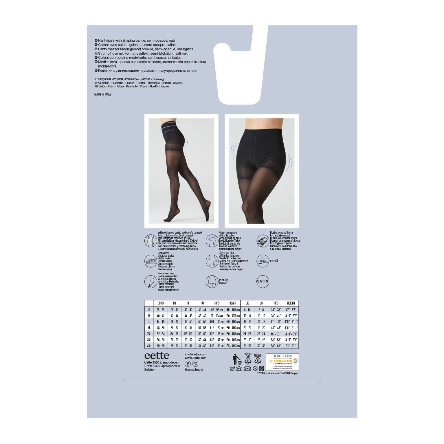 Seattle Sheer Shaping Tights - 30 denier