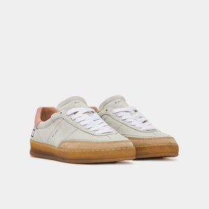 D.A.T.E Sporty Low Oyster Suede sneaker