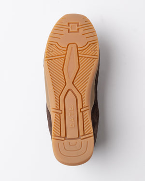 D.A.T.E Fuga Low Brown Suede Sneakerina
