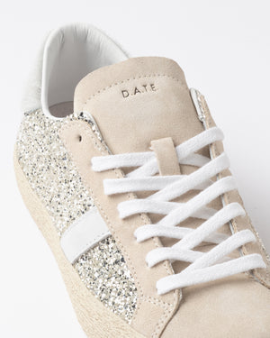 D.A.T.E Hill Low Platinum Glitter