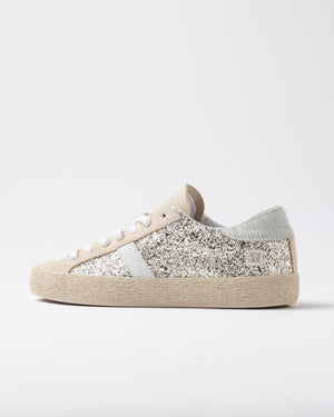 D.A.T.E Hill Low Platinum Glitter