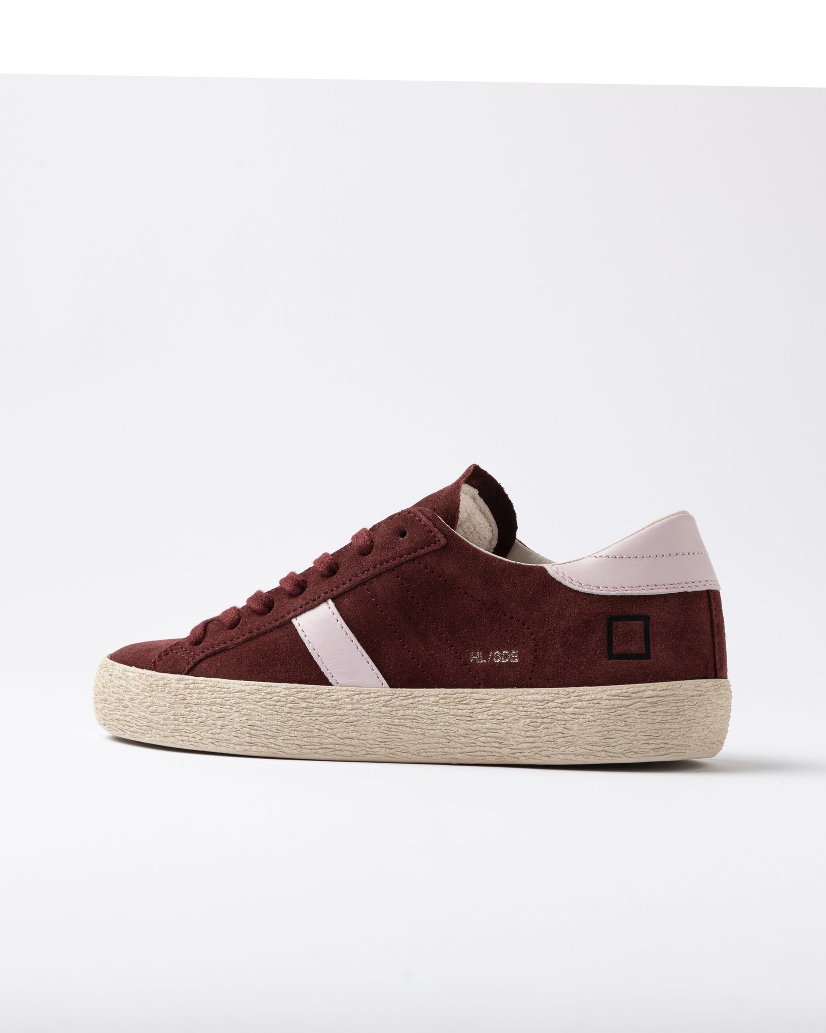 D.A.T.E Hill Low Calf Burgundy trainer