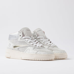 D.A.T.E Torneo White Platinum sneaker