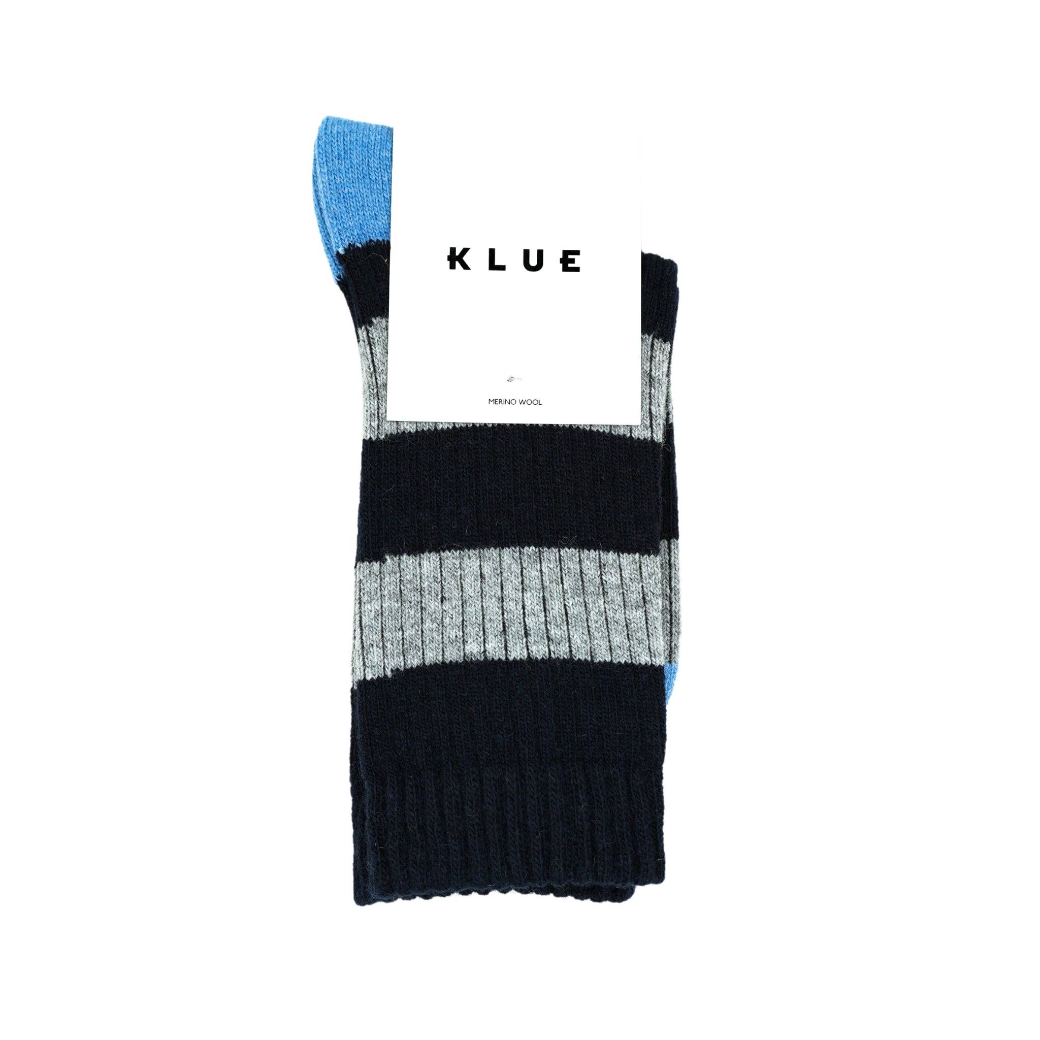 KLUE navy and grey socks | Unisex 41-46
