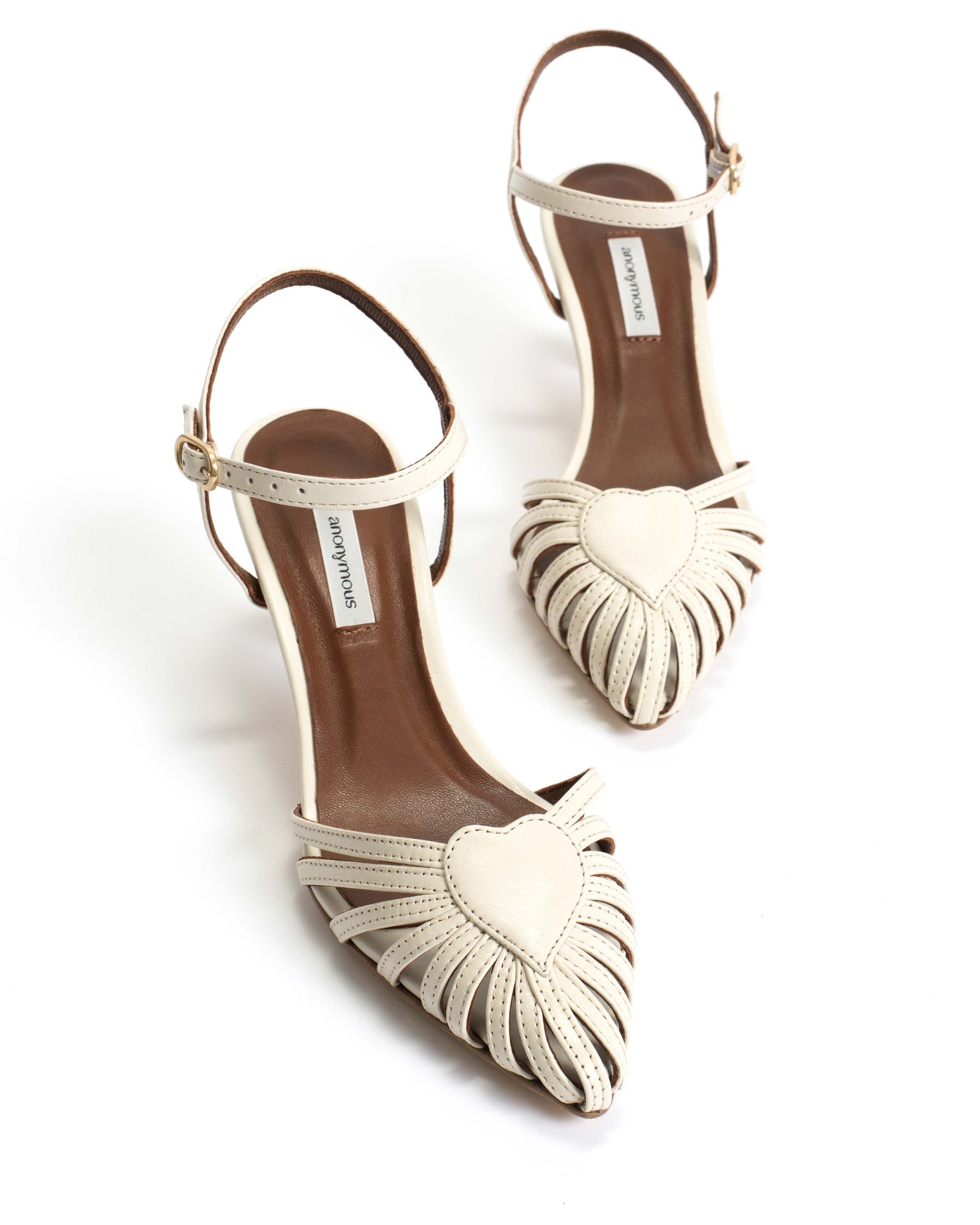 Keesha Milk White Slingback heel