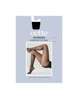 Polka Dot Sheer Tights - Black