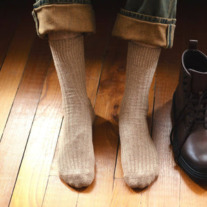 KLUE Silk and Wool beige socks
