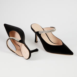 Harper Black stiletto by Diane Perreau