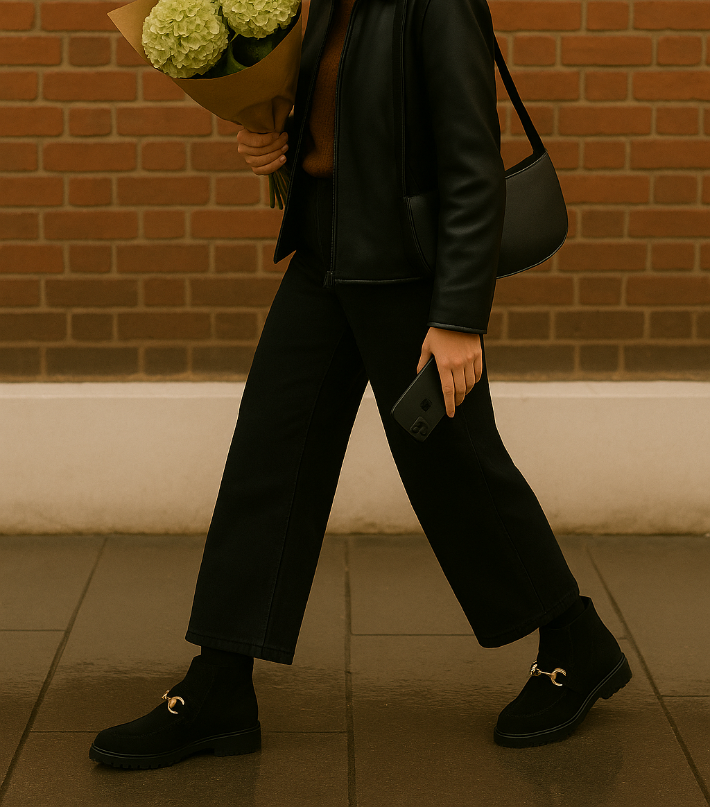 Horsebit ankle bootie