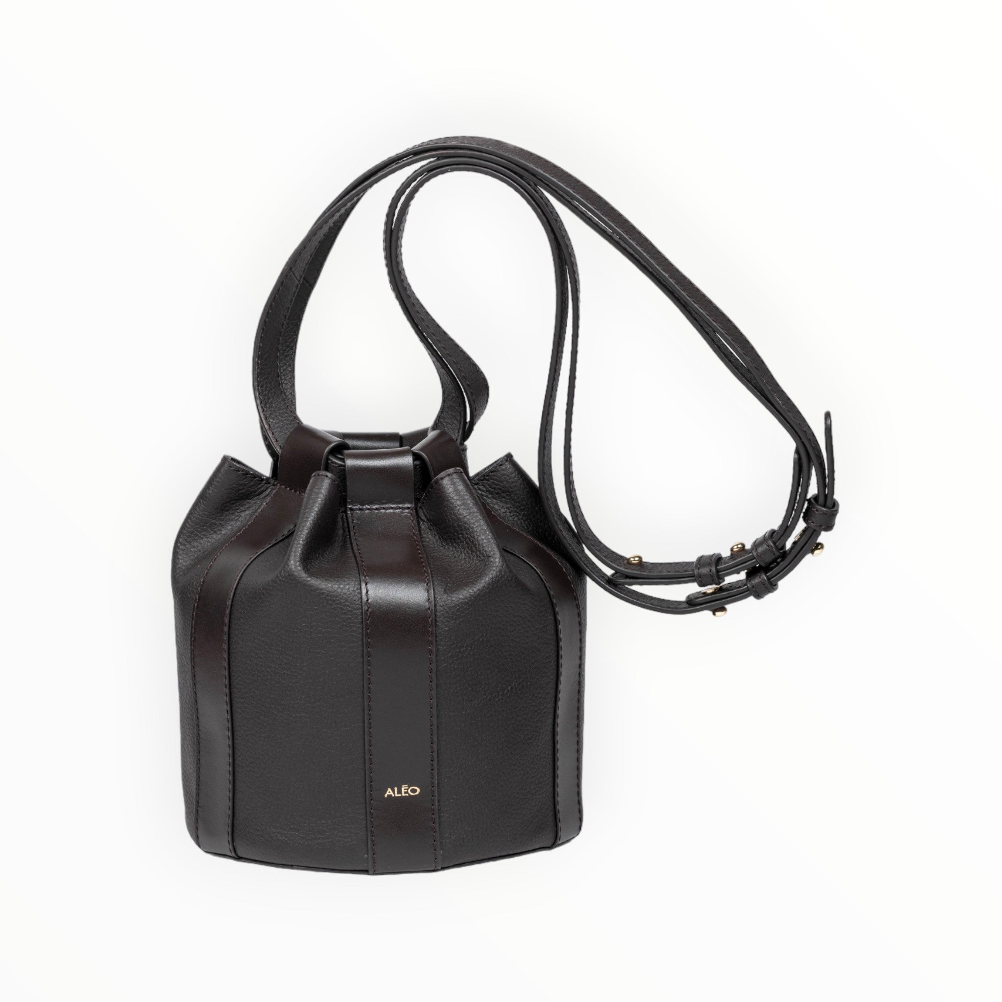 Aleo Lotus Black Bucket bag