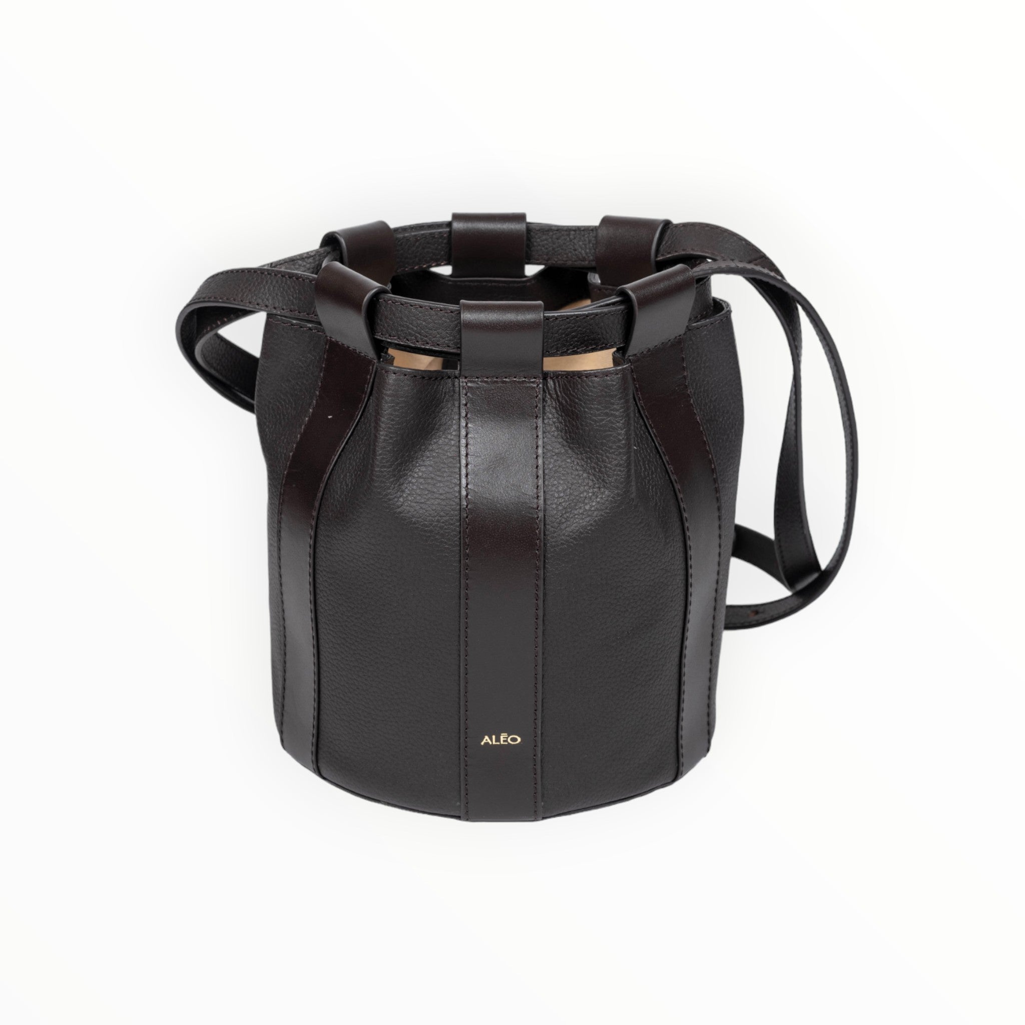 Aleo Lotus Black Bucket bag