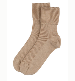 Beige Cashmere Socks