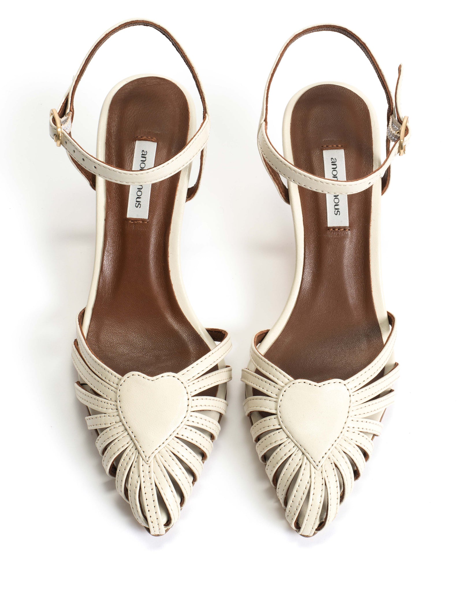 Keesha Milk White Slingback heel