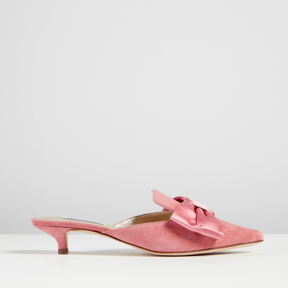 Charlotte Bow Pink mule