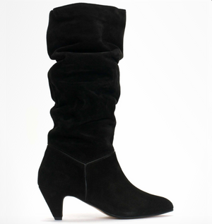 Jasmina 50 Black Suede Stiletto Boot