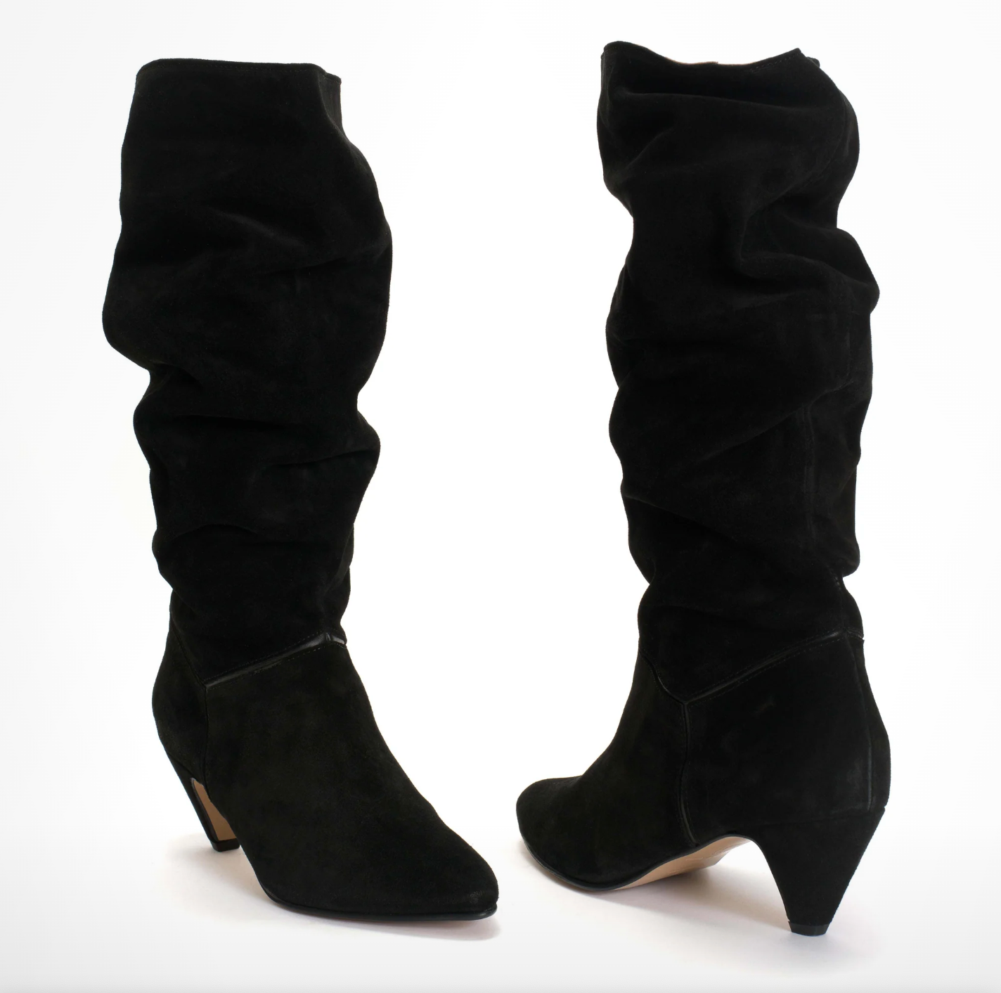 Jasmina 50 Black Suede Stiletto Boot