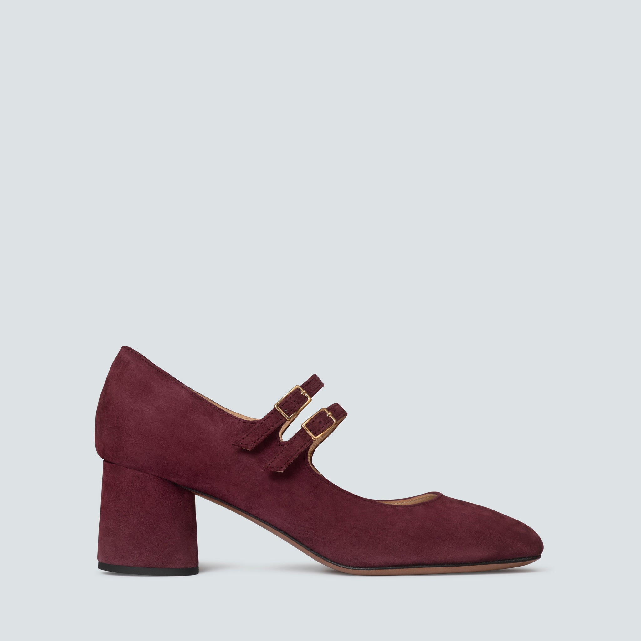 Ana Wine Suede Mary-Jane