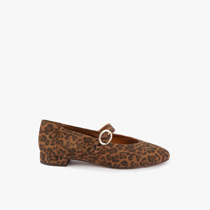 Maison Toufet Cassandre Leopard flat