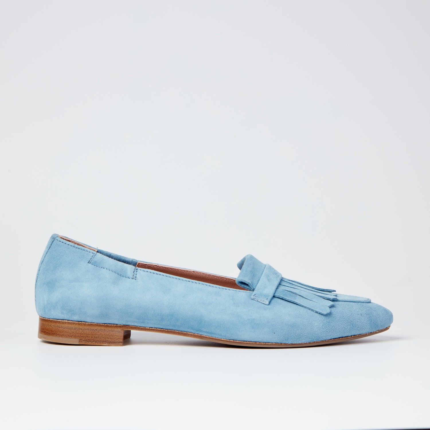 Hannah Blue Pointy Flats