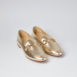 Annie Soft gold loafer