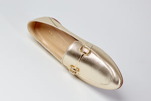 Annie Soft gold loafer