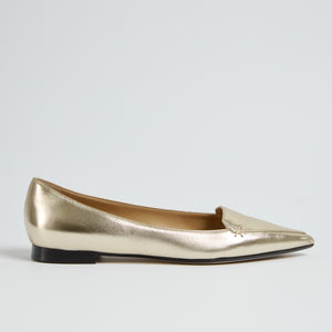 Izzy Winter Platino Gold Flats