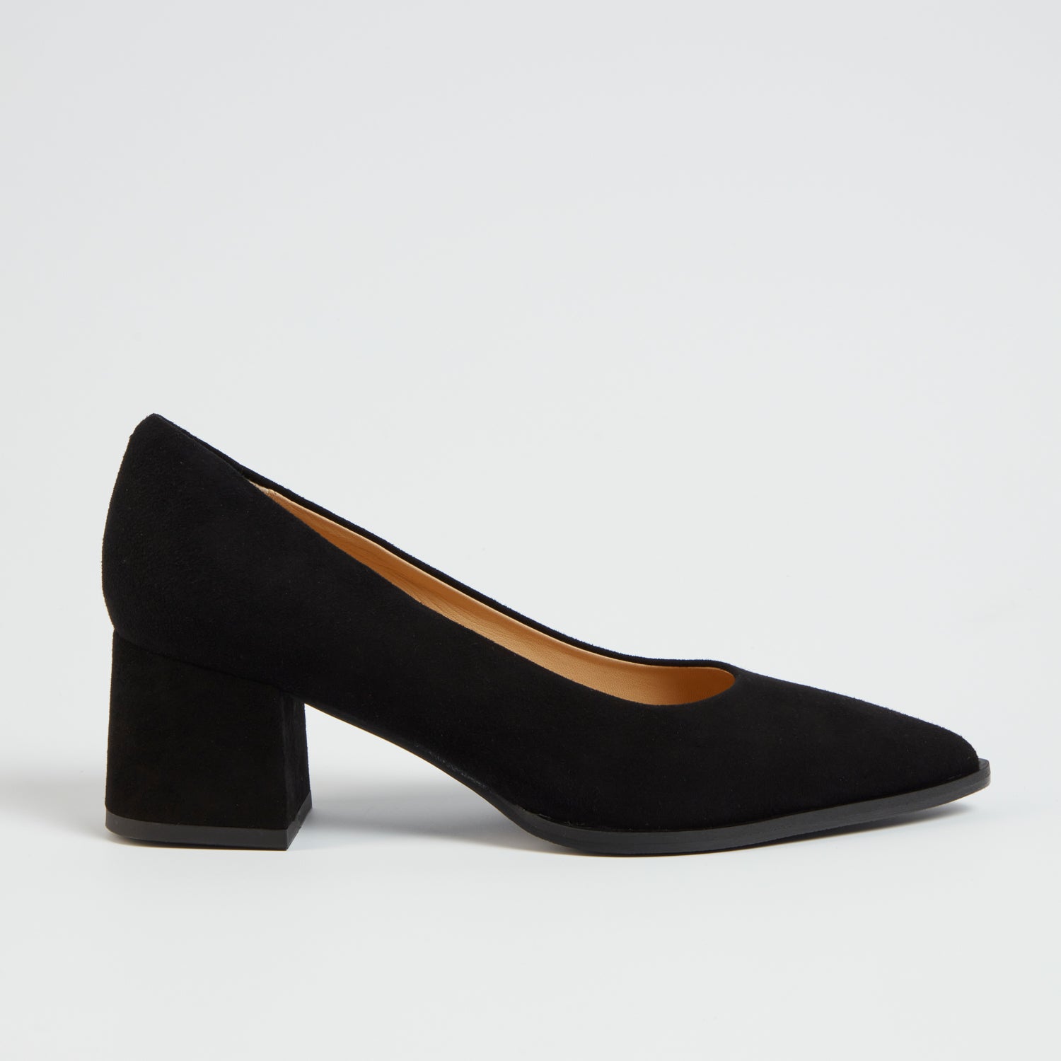 Orla Black Suede Heel