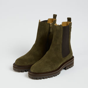 Maison Toufet Joely Moss Green Ankle boot