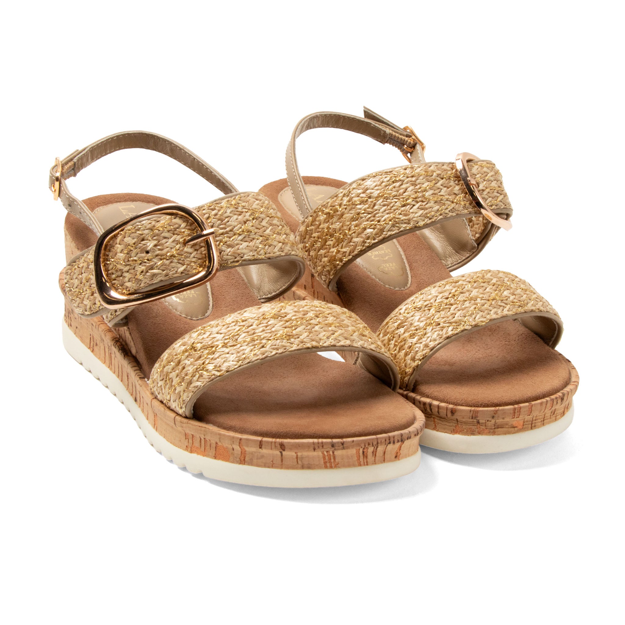 Sol raffia wedge sandal